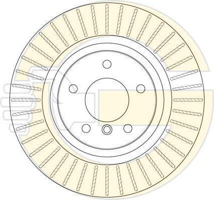Girling 6063525 Диск тормозной X3 F25 10- задний вент.D=330мм