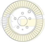 Girling 6063852 Диск тормозной MAZDA CX-7 2.3 07- задний