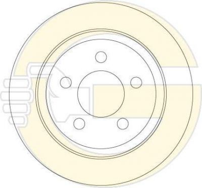 GIRLING Диск тормозной JEEP CHEROKEE 01-08/WRANGLER 96-07 задний D=320мм. (6063864)