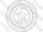 Girling 6063872 тормозной диск на VOLVO V70 III (BW)