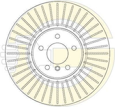 Girling 6064085 Диск тормозной X5 E70/X6 E71 передний вент.D=365мм.
