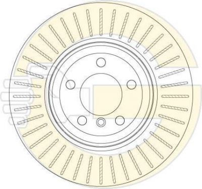 GIRLING Диск тормозной E65/E66 730-760 03- задний вент.D=345мм. (6064765)