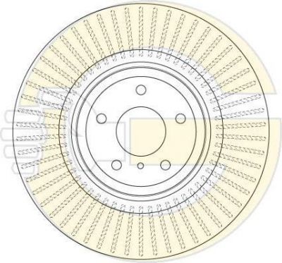 Girling 6064985 тормозной диск на NISSAN 370 Z (Z34)