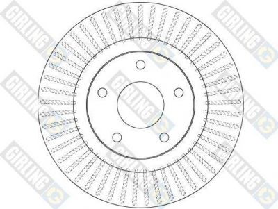 GIRLING Диск тормозной NISSAN JUKE 1.6 (190/200л.с.) 10- передний D=296мм. (6065331)