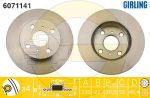 GIRLING Диск тормозной TOYOTA COROLLA 1.3-1.8 87-97 передний (4351212590, 6071141)