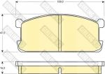 Girling 6101949 комплект тормозных колодок, дисковый тормоз на MITSUBISHI GALANT II Station Wagon (A16_V)