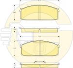 Girling 6102139 комплект тормозных колодок, дисковый тормоз на NISSAN LAUREL (JC31)