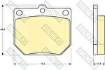 Girling 6102329 комплект тормозных колодок, дисковый тормоз на TOYOTA CORONA Наклонная задняя часть (_T13_)