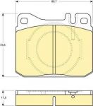 Girling 6102642 Колодки тормозные MERCEDES W123/W126 76-91 передние