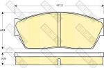 Girling 6102849 комплект тормозных колодок, дисковый тормоз на HONDA CIVIC III Hatchback (AL, AJ, AG, AH)