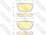 Girling 6103069 комплект тормозных колодок, дисковый тормоз на NISSAN BLUEBIRD Hatchback (T72, T12)