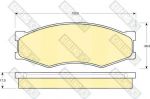 Girling 6103189 комплект тормозных колодок, дисковый тормоз на NISSAN VANETTE CARGO фургон (HC 23)