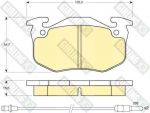 GIRLING Колодки тормозные перед. c дат RENAULT TWINGO 1,0-1,2L 96-> (7701205277, 6103283)