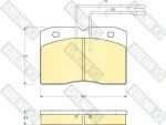 Girling 6103439 комплект тормозных колодок, дисковый тормоз на RENAULT MASTER I фургон (T__)