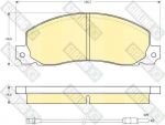 Girling 6103443 комплект тормозных колодок, дисковый тормоз на RENAULT TRAFIC фургон (TXX)