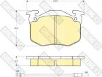 Girling 6103863 комплект тормозных колодок, дисковый тормоз на PEUGEOT 505 Break (551D)