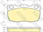 Girling 6103956 комплект тормозных колодок, дисковый тормоз на LAND ROVER DEFENDER Station Wagon (LD)