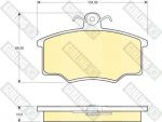 Girling 6104031 комплект тормозных колодок, дисковый тормоз на AUDI 80 (81, 85, B2)