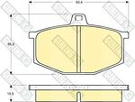 Girling 6104051 комплект тормозных колодок, дисковый тормоз на RENAULT 4 (112_)