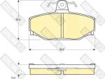 Girling 6104421 комплект тормозных колодок, дисковый тормоз на VOLVO 740 Kombi (745)