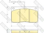 Girling 6104431 комплект тормозных колодок, дисковый тормоз на RENAULT MASTER I фургон (T__)