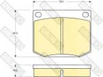 Girling 6106371 комплект тормозных колодок, дисковый тормоз на SAAB 90