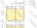 Girling 6106931 комплект тормозных колодок, дисковый тормоз на FORD TAUNUS '80 (GBS, GBNS)