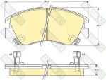 Girling 6107299 комплект тормозных колодок, дисковый тормоз на MITSUBISHI L 300 фургон (P0_W, P1_W, P0_V, P1_V, P_2V, P2_W)