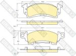 Girling 6107425 комплект тормозных колодок, дисковый тормоз на CHEVROLET CAPRICE
