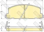 Girling 6107499 комплект тормозных колодок, дисковый тормоз на ISUZU CAMPO (KB)