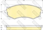 Girling 6107659 комплект тормозных колодок, дисковый тормоз на NISSAN PRIMERA Traveller (W10)