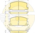 Girling 6107999 комплект тормозных колодок, дисковый тормоз на TOYOTA CELICA купе (RA4_, TA4_)