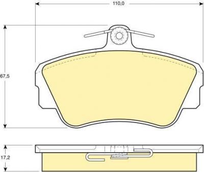 Girling 6108121 комплект тормозных колодок, дисковый тормоз на VOLVO 480 E