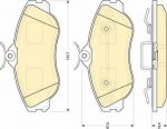 Girling 6108151 комплект тормозных колодок, дисковый тормоз на AUDI 80 Avant (8C, B4)