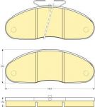 Girling 6108273 комплект тормозных колодок, дисковый тормоз на RENAULT TRAFIC фургон (TXX)