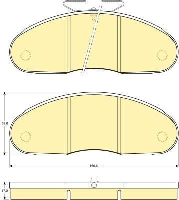 Girling 6108273 комплект тормозных колодок, дисковый тормоз на RENAULT TRAFIC фургон (TXX)