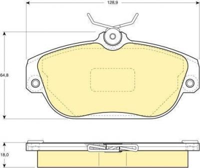 GIRLING Колодки тормозные VOLVO 740-960 передние (571456J, 6108371)