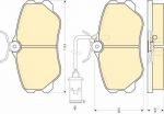 Girling 6108641 комплект тормозных колодок, дисковый тормоз на ALFA ROMEO 164 (164)