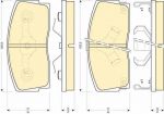 Girling 6108869 комплект тормозных колодок, дисковый тормоз на DAIHATSU APPLAUSE II (A101)