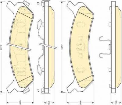 Girling 6108969 комплект тормозных колодок, дисковый тормоз на HYUNDAI SONATA II (Y-2)