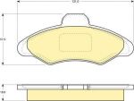 Girling 6108973 комплект тормозных колодок, дисковый тормоз на FORD ESCORT VII седан (GAL, AFL)
