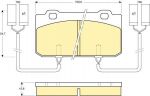 Girling 6109022 комплект тормозных колодок, дисковый тормоз на ALFA ROMEO ARNA (920)
