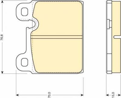 Girling 6109182 комплект тормозных колодок, дисковый тормоз на PORSCHE 911 кабрио