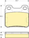 GIRLING Колодки тормозные OPEL ASTRA 92-98/VECTRA A/SAAB 900 93-98 задние (571407, 6109522)