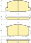 Girling 6109549 комплект тормозных колодок, дисковый тормоз на TOYOTA CELICA купе (RA4_, TA4_)