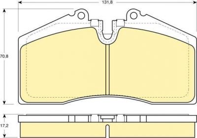 Girling 6109662 комплект тормозных колодок, дисковый тормоз на PORSCHE 911 кабрио (993)