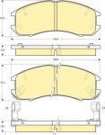 Girling 6109819 комплект тормозных колодок, дисковый тормоз на MAZDA 626 III Station Wagon (GV)