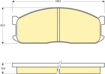 GIRLING Колодки тормозные FORD ECONOVAN 86-92/KIA BESTA 96-/MAZDA E-SERIE 80-94 передние (6109839)