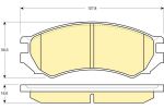 Girling 6110059 комплект тормозных колодок, дисковый тормоз на NISSAN PRIMERA (P10)