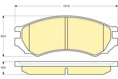 Girling 6110059 комплект тормозных колодок, дисковый тормоз на NISSAN PRIMERA (P10)